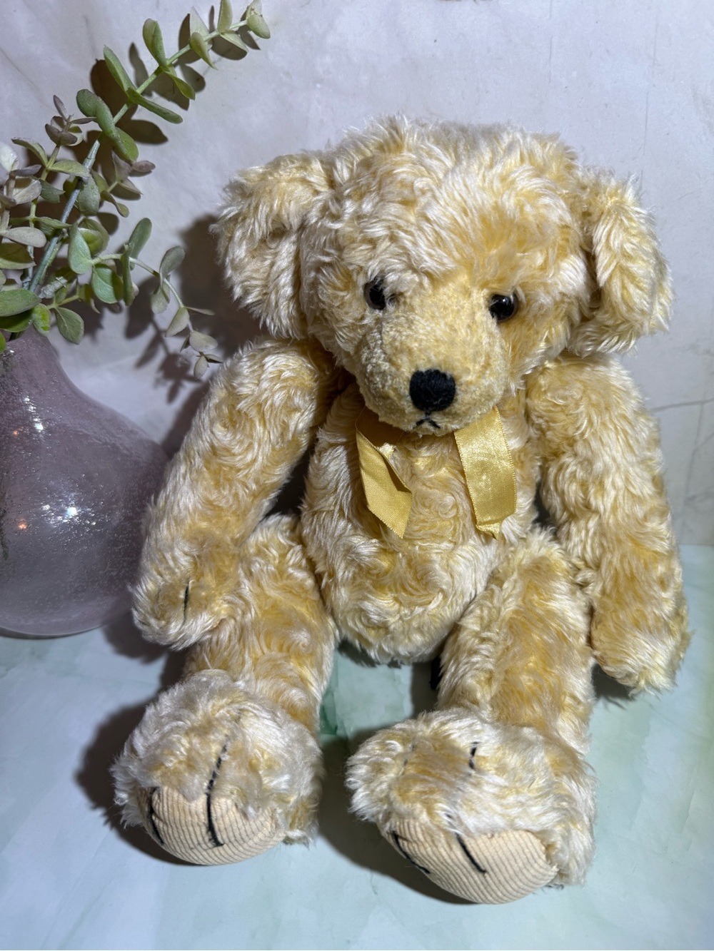 Vintage Russ Cosgrove Blonde Swirl Teddy Bear